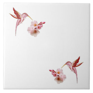 Humming Birds & Cherry Blossoms Trivet