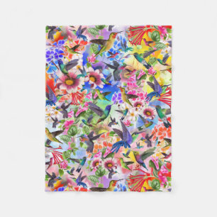 Humming Birds Fleece Blanket