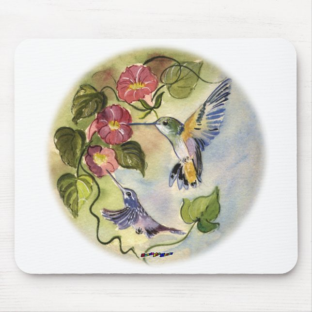 Humming Birds Mouse Pad (Front)