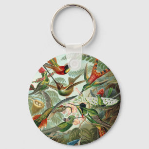Humming Birds Paradise art Key Ring