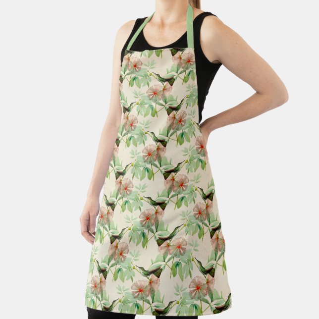 Humming Birds Series Design Five Tissue Paper Apron (Insitu)