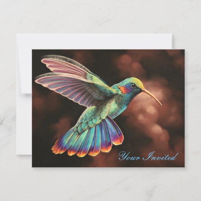 Hummingbird 2 Invitation (Front)