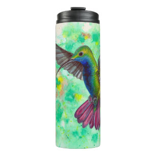 Hummingbird - acrylic painting thermal tumbler