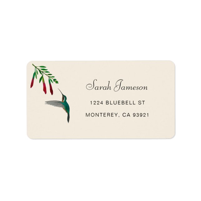 Hummingbird Address Label (Front)
