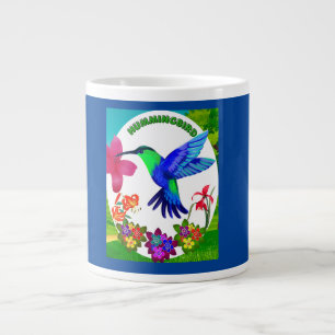 Hummingbird Amidst Nature’s Beauty, Serenade Wings Large Coffee Mug