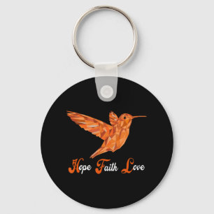 HummingBird  Aml Leukaemia Awareness  Key Ring