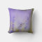 Hummingbird Among Lavender Throw pillow