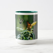 Hummingbird and Butterfly Mug