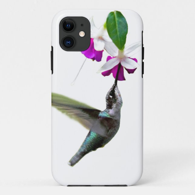 Hummingbird and Fuschia Case-Mate iPhone Case (Back)