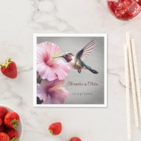 Hummingbird and Hibiscus Wedding | Grey