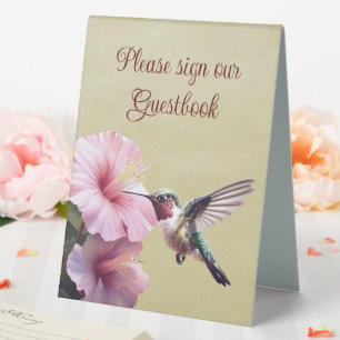 Hummingbird and Hibiscus Wedding Yellow