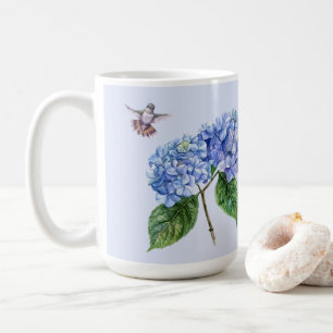 Hummingbird and Hydrangea Coffee Mug