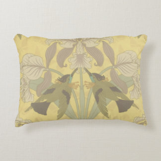 Hummingbird and Iris  Decorative Cushion