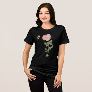 Hummingbird and Rose Tri-Blend Shirt