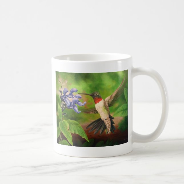 Hummingbird Art Coffee Mug (Right)