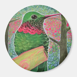 Hummingbird Art Magnet