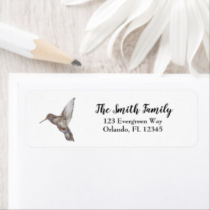Hummingbird Art Nature Painting Return Address Return Address Label