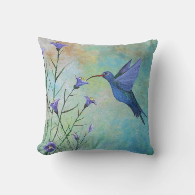 Hummingbird ART Pillow (Front)