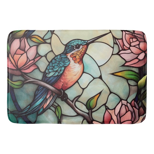 Hummingbird  bath mat (Front)