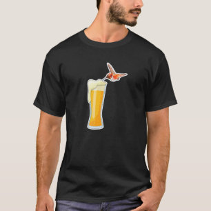 Hummingbird Beer Drink Spirit Animal Hummer Bird T-Shirt