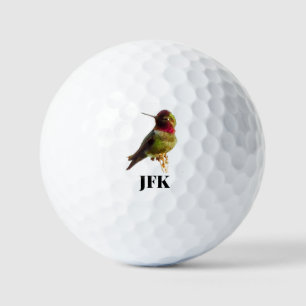Hummingbird bird birding wildlife stylish custom golf balls