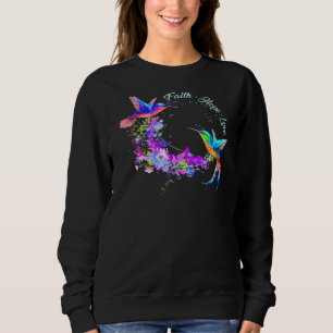 Hummingbird Bird Tree Beautiful Nature Spirit  1 Sweatshirt