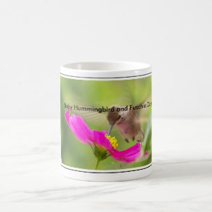 Hummingbird Bird Wildlife Animal Floral Coffee Mug