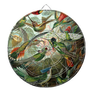 hummingbird bird wildlife classic painting dartboard