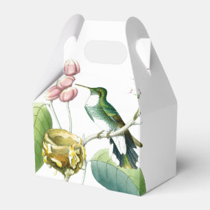 Hummingbird Bird Wildlife Floral Favour Box