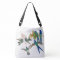 Hummingbird Birds Animal Flowers Shoulder Tote Bag