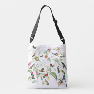 Hummingbird Birds Wildlife Flowers Nests Tote Bag