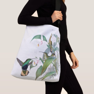 Hummingbird Birds Wildlife Flowers Tote Bag