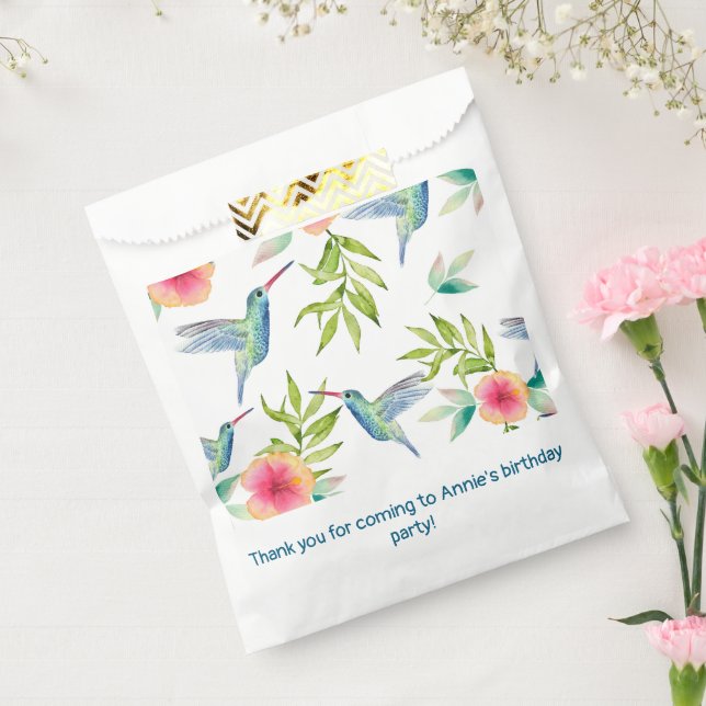 Hummingbird Birthday Party Shower Favour Bag (Sealed)