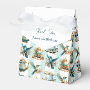 Hummingbird Birthday Tea Party Favour Box