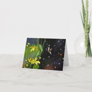 Hummingbird Blank Greeting Card