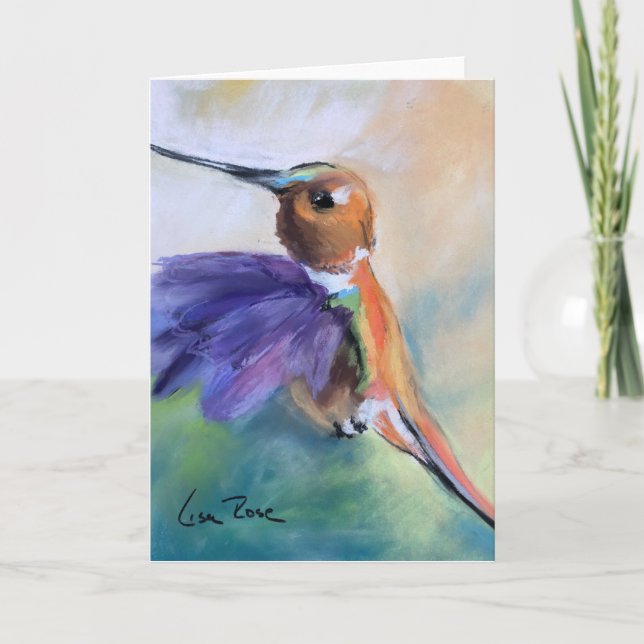 "Hummingbird" Blank Note Card (Front)