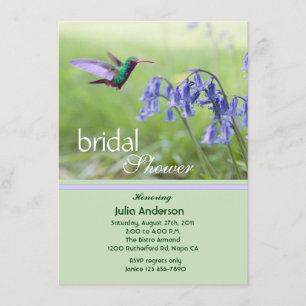 Hummingbird Bridal Shower Invitation