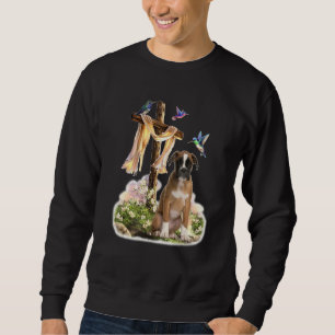 Hummingbird Brown Boxer Sweatshirt
