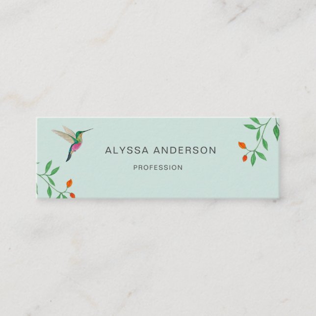 Hummingbird  Business Card (Front)