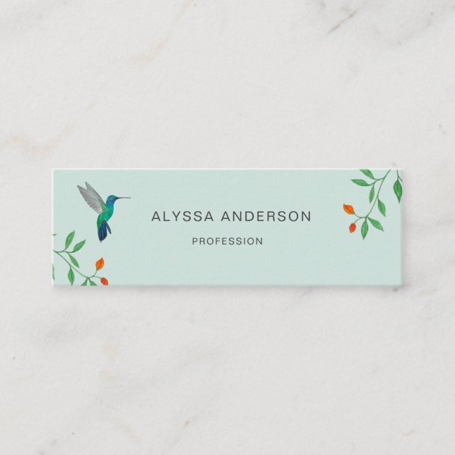 Hummingbird  Business Card (Front)