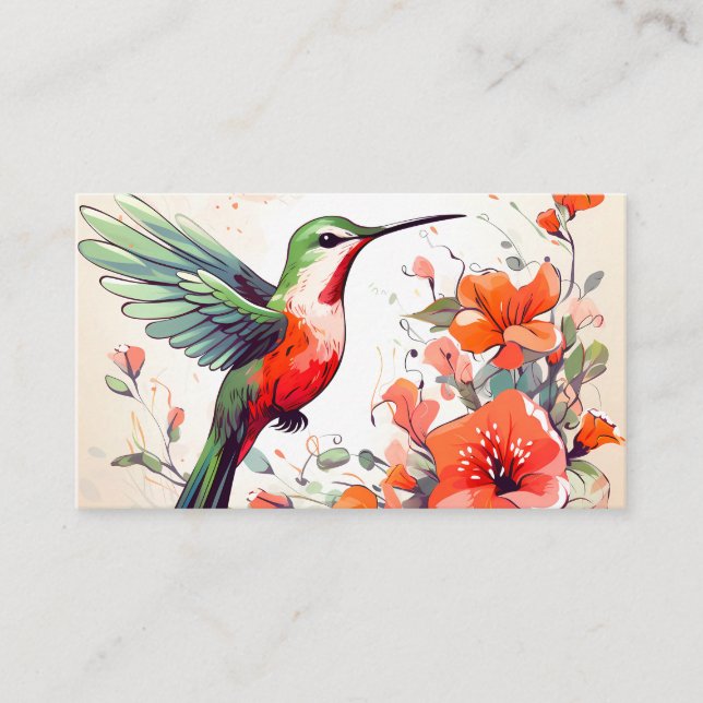 Hummingbird  business card (Front)