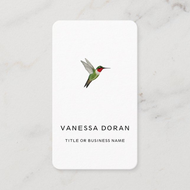 Hummingbird  Business Card (Front)