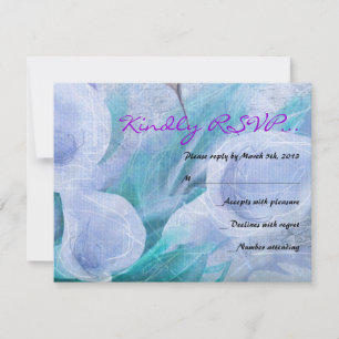 HUMMINGBIRD & CALLA LILY Bat Mitzvah Reply Card