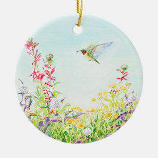 Hummingbird Ceramic Ornament