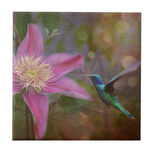 Hummingbird Ceramic Tile