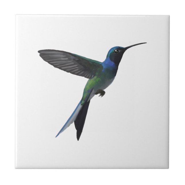 Hummingbird Ceramic Tile (Front)