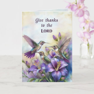 Hummingbird Christian Greeting Card