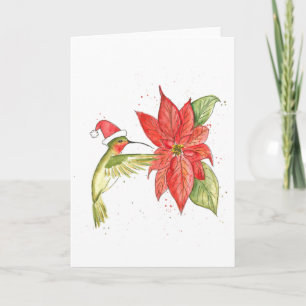 Hummingbird Christmas Card