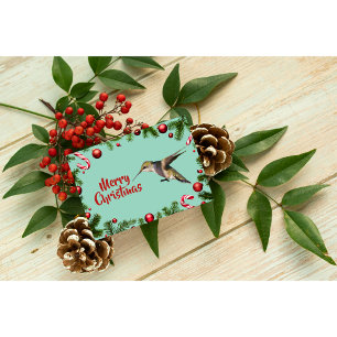 Hummingbird Christmas Card