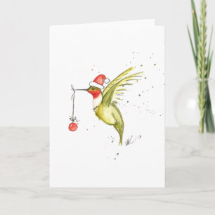 Hummingbird Christmas Card